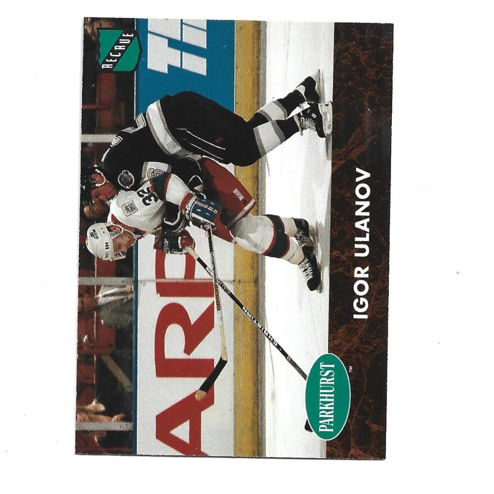 1992 French Parkhurst Igor Ulanov Winnipeg Jets Rookie Hockey Card [h82]